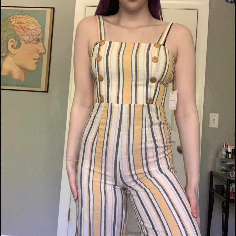 Spring yellow jumpsuit